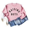 Flach liegendes rosa RAISING BOYS Sweatshirt mit Rundhalsausschnitt und Rippbündchen - S / Rosa
