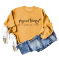 Flat lay of bright yellow physical therapy sweatshirt with heart logo and blue jeans - S / Yellow (Black Font)