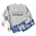 Flat lay of gray Respiratory Therapist sweatshirt with blue jeans and canvas sneakers - S / Grey (Black Print)