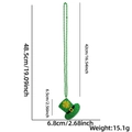 Collier de perles St Patrick avec pendentif chapeau scintillant et dimensions - Style Haut-de-forme