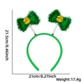 Cerchietto con trifoglio verde San Patrizio dimensioni e dettagli tecnici peso - Stile Fiocco Trifoglio Frange