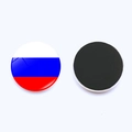 30mm Russland Flagge Glas Kühlschrankmagnet mit glänzender Vorderseite und Magnetrückseite - Russland Stil