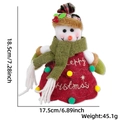Specifiche delle dimensioni per sacchetto regalo pupazzo di neve in peluche alto 18,5 cm - Sacchetto di mele con bambola pupazzo di neve