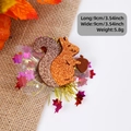 Sparkly gold squirrel hair clip with white mesh and purple stars for autumn party - Squirrel Style