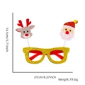 Glittery Christmas party glasses with reindeer and Santa Claus on spring detail - One Size / Santa Claus & Reindeer