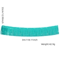 Tenda a frange argentata con stelle per decorazioni feste, altezza 33cm e lunghezza 3m - 33CM*300CM / Blu