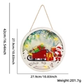 LED wooden Christmas plaque with Santa Claus, sled design and warm light dimensions - Christmas Sleigh And Gift (With Light)