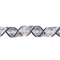 Silver Halloween mesh ribbon with spider web and pumpkin prints for party decor - Bronzing Silver Pumpkin Spider Web / 2m