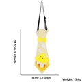 Easter decorative tie with yellow cartoon chick pattern for children party outfits - Hatching Chick Tie