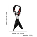 Foulard pirate d'Halloween avec boucle crâne argentée pour déguisement enfant - Taille unique / Foulard Rouge Crâne Argenté