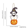 Decorazione da appendere Halloween in legno con fantasma zucca e dimensioni - Stile Zucca Fantasma