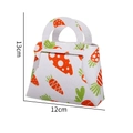 DIY Easter felt gift bag featuring carrot prints and dimensions of 13cm by 12cm - Carrot Style (Easter Handbag 01)