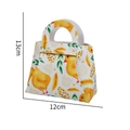 Easter felt gift bag with yellow chick and egg prints, size 13cm by 12cm, variant style - Yellow Chick and Egg Style (Easter Handbag 04)