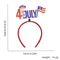 Detailed size chart of the 4th of July headband showing dimensions and light weight - One Size / 4th of July Style