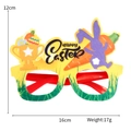 Easter party glasses featuring a purple bunny, carrots and Happy Easter text - Happy Easter Trophy Purple Bunny Carrot / Purple