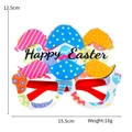 Colorful Easter egg party glasses with Happy Easter text and red frame temples - Happy Easter Three Eggs / Colorful