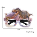 Occhiali divertenti da festa a tema dinosauro per bambini con tirannosauro e vulcano - Taglia unica / Stile C