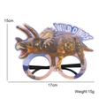 Dinosaurier Partybrille für Kinder Triceratops-Design Geburtstags-Foto-Requisiten - Einheitsgröße / Stil F