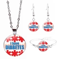 Détails du coffret bijoux alerte médicale argenté avec logo I have DIABETES gravé - I Have Diabetes(JY003786-7)