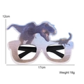 Green dinosaur party glasses for boys with dimensions 17x12cm and 18g weight spec - One Size / Double Dinosaur Style H