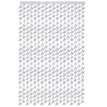 Weißer Tauben-Lametta-Vorhang für Weihnachten Geburtstag und Hochzeit Hintergrunddeko - Silber