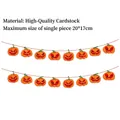 Striscione di zucca di Halloween in carta con corda da 3m per decorazione festa spaventosa - Banner Zucca (WZ-31) / 3 Metri/Confezione