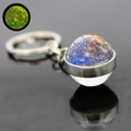 Luminous solar system keychain showing a double-sided glass planet ball with glow effect - Mercury (JY005253-6)
