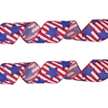 USA Unabhängigkeitstag Kunstleinenband mit Sternen und Streifen für Festdekoration - Pentagramm-Streifen-Stil / 10m/Rolle