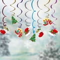 Decorazioni natalizie a spirale con alberi di carta 3D e cartoncini colorati festivi - Stile Albero di Natale Calze Candela (Z-15)