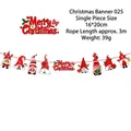 Cartoon Christmas gnome banner with Merry Christmas signs, 16x20cm cards on 3m string - Gnomes and Merry Christmas Style (HL-SDLQ21-025)