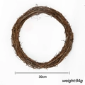 Couronne en rotin naturel 30cm base de décoration Noël DIY pesant 94g - Style Rond (30CM)