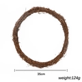 Couronne de vigne naturelle ronde pour bricolage de Noël, base de 35cm diamètre - Style Rond (35CM)