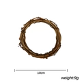 Base de couronne en rotin naturel 10cm pour bricolage de Noël et décor de mariage - Style Rond (10CM)