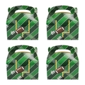 Set of four American football theme gift boxes with goal post and field design - 16*9.5*9.6cm / Green Football Field Style