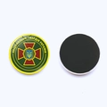 Ukraine National Guard crystal glass fridge magnet with 25mm magnetic base and trident emblem - National Guard Emblem Style (JY006319-4)