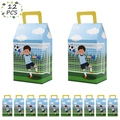 Boîtes cadeaux de foot avec motif de gardien pour bonbons et fêtes d'enfants créatives - Style avec motif de gardien de but