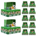 Grüne Fußball-Party-Süßigkeitenboxen mit Torpfosten-Aufsätzen für Geburtstagsfeiern - Fußballschachtel mit Stülpdeckel