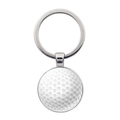 Llavero de pelota de golf con textura realista de hoyuelos y anillo de metal pulido - Estilo Golf (JY007724-12)