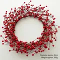 Artificial red berry wreath for Christmas decoration, diameter 45cm and weight 350g - 45cm Red Berry Wreath (350g)