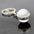 Golfball-Schlüsselanhänger mit doppelseitiger Glaskugel auf dunklem Hintergrund - Golf-Stil (JY007720-12)