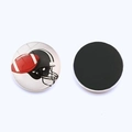 Aimant de frigo rond 25mm avec motif football américain et casque sur fond blanc pur - Style Football Américain avec Casque (JY007722-7(30MM))