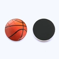 30mm Kristallglas Basketball Kühlschrankmagnet mit rundem Magnetfuß für Whiteboards - Basketball-Stil (JY007721-1)