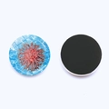 Round crystal sea life fridge magnets with red coral design and strong magnetic backing - Red Coral Style (JY007728-11)