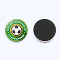 Detail of soccer tournament championship magnetic fridge magnet with glass finish - CHAMPIONSHIP Tournament Style (JY007734-8) / 25mm