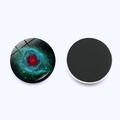 Cosmic Galaxy Eye of God glass fridge magnet with 25mm round magnetic crystal dome - Nebula Style 10 (JY008004-10)
