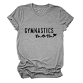 Detail of grey gym mom t-shirt showing rolled sleeve and soft heathered fabric texture - S / Dark Gray (Black Font)