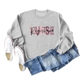 Grey Registered Nurse graphic sweatshirt paired with blue jeans and white sneakers - S / Grey (Black Pattern)