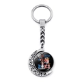 Rotating USA flag baseball keychain with Best Big Brother 2023 glass pendant - Baseball Cat and Dog Cartoon Style (JY008286-8)