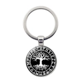 Détail du porte-clés en métal avec l'arbre de vie Yggdrasil et des runes nordiques - Style Arbre de Vie Yggdrasil (JY008463-10)