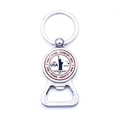 Close-up of metal keychain bottle opener with Pearl Harbor remembrance day design - PEARL HARBOR Remembrance Day Style (JY008535-11)